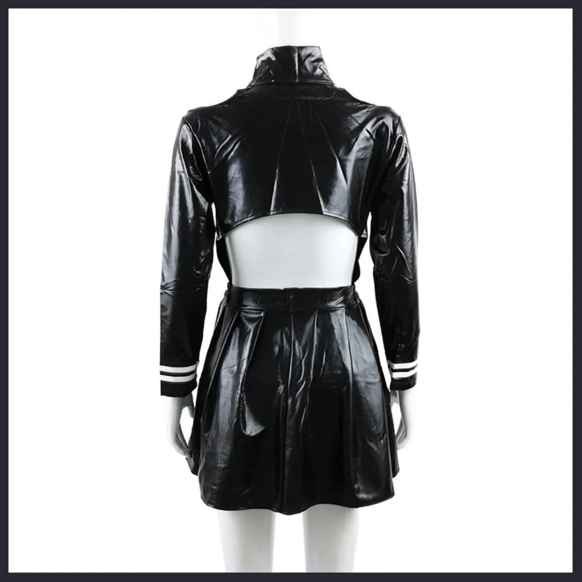 Аниме Токийский Гуль канеки Кен косплей костюм женское черное платье из ПУ