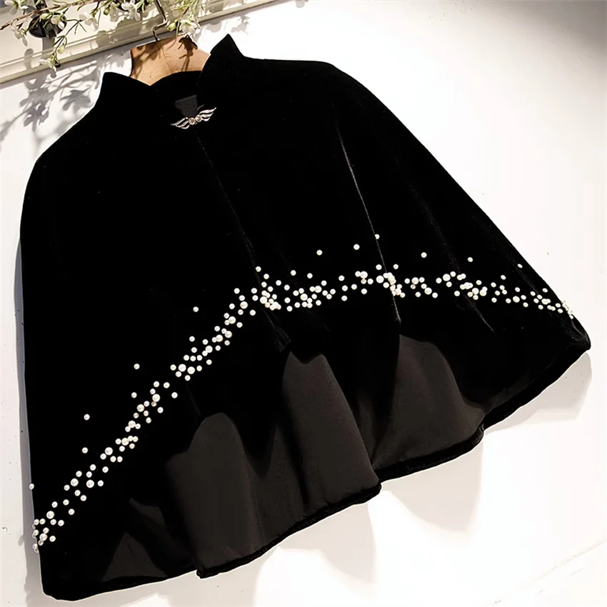 Новая Винтажная элегантная женская Золотая Бархатная накидка-болеро аксессуары