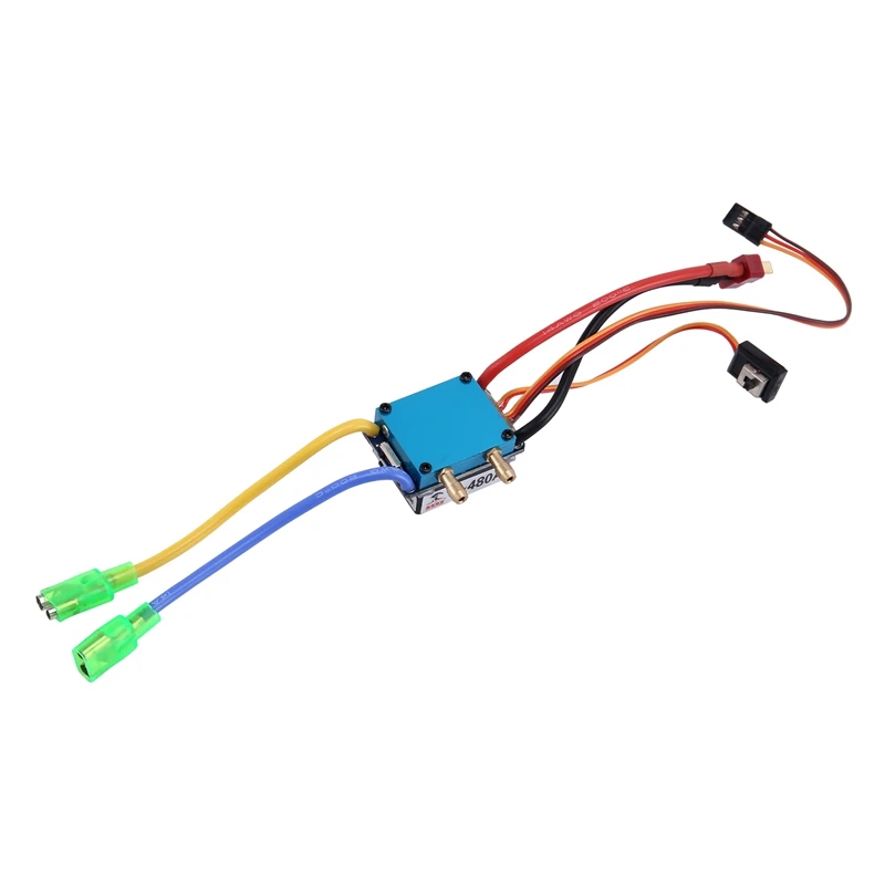 

480A ESC Air Cooling 380/540/775 Brushed Motor Speed Controller Dual Mode Regulator Band Brake For 1:10 RC Cars/Boats
