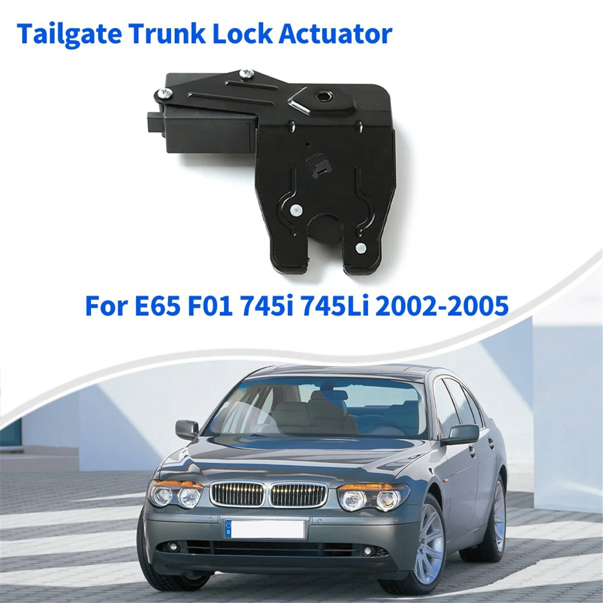 51247197081 Привод замка багажника задней двери автомобиля для BMW E65 F01 745I 745Li 2002-2005 750I