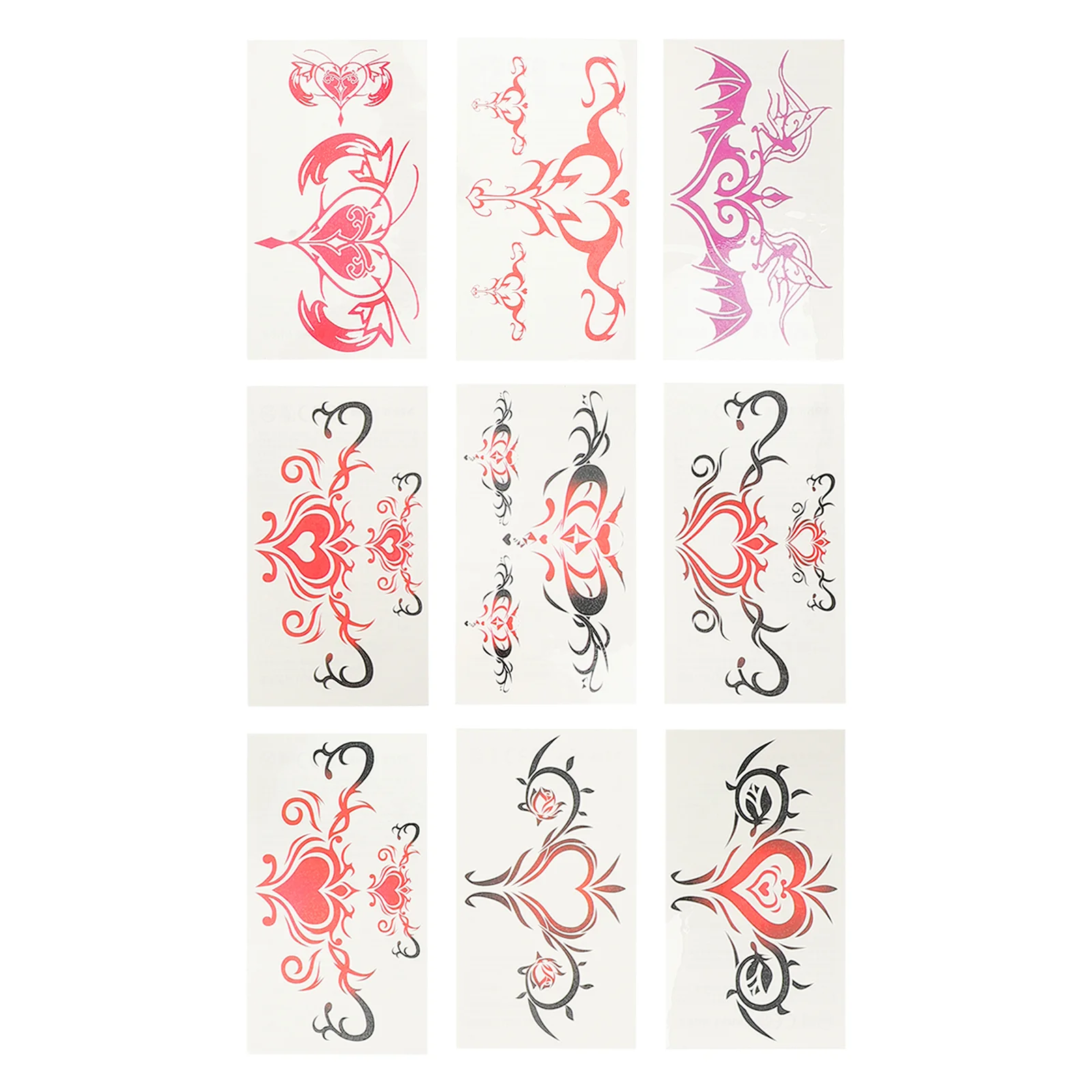 

20 Sheets Beach Sexy Heart Temporary Tattoos Decals Body Stickers Tattoos Stickers