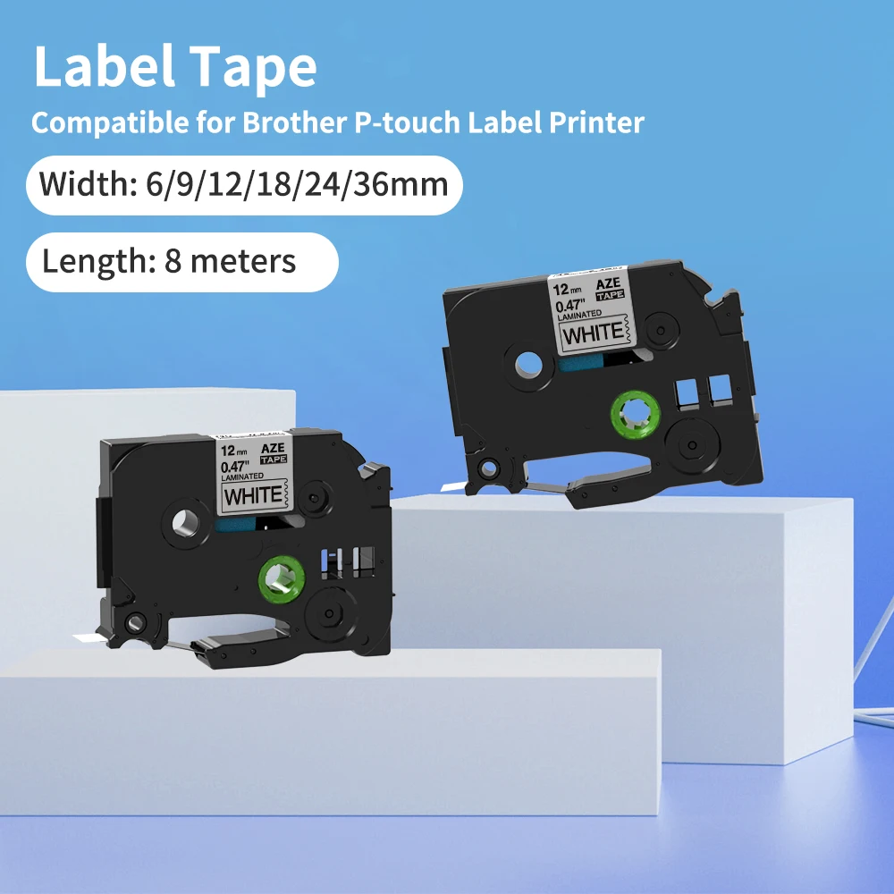 231 10 шт. 12 мм ламинированная лента для этикеток совместимая с Brother 334 335 131 631 P-Touch