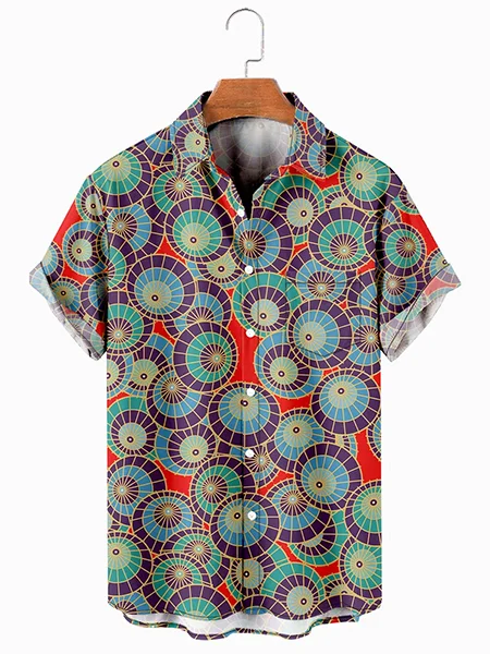 

Japanese Traditional Graphic Men's Casual Hawaiian Short Sleeve Shirt