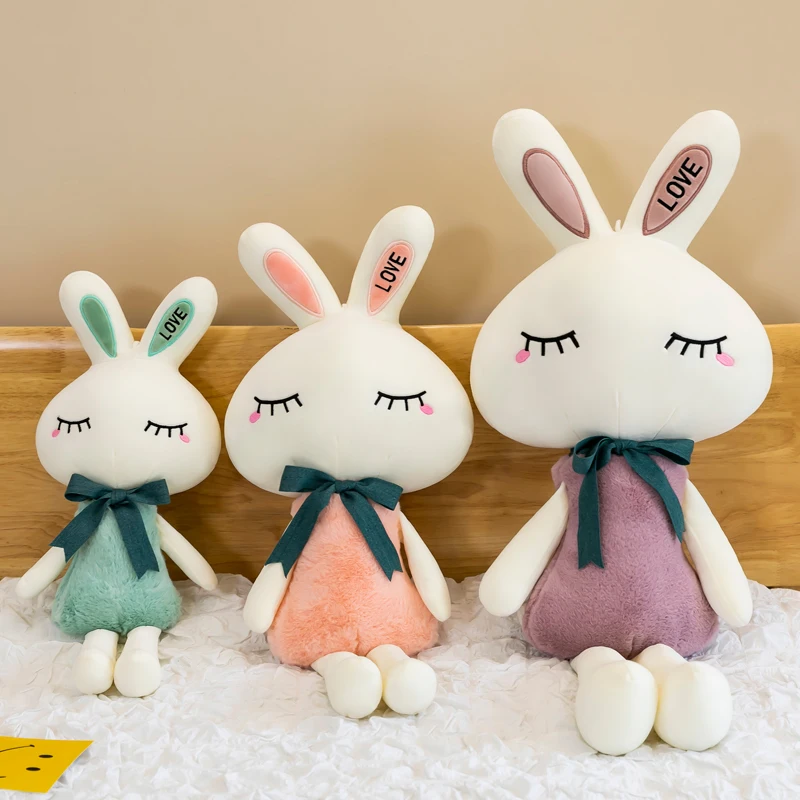 

78cm Cute Soft Love Rabbit Plush Toys Office Nap Stuffed Animal Pillow Home Comfort Cushion Christmas Gift Doll for Kids Girl