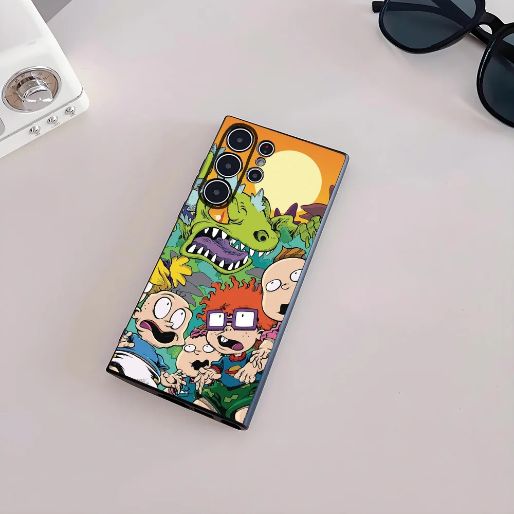 Фото Чехол для телефона с рисунком R-Rugarts для Samsung Galaxy S25 S24 S22 S23 Ultra S21 S20 Plus 5G, матовый нескользящий мягкий чехол с полным покрытием №3