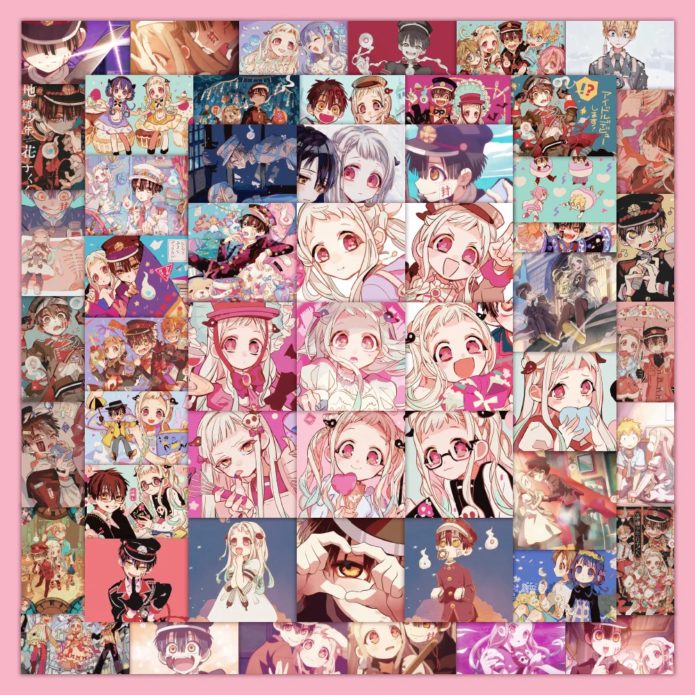 

60pcs No Repeat Anime Cartoon Toilet-bound Hanako-kun Doodle Stickers