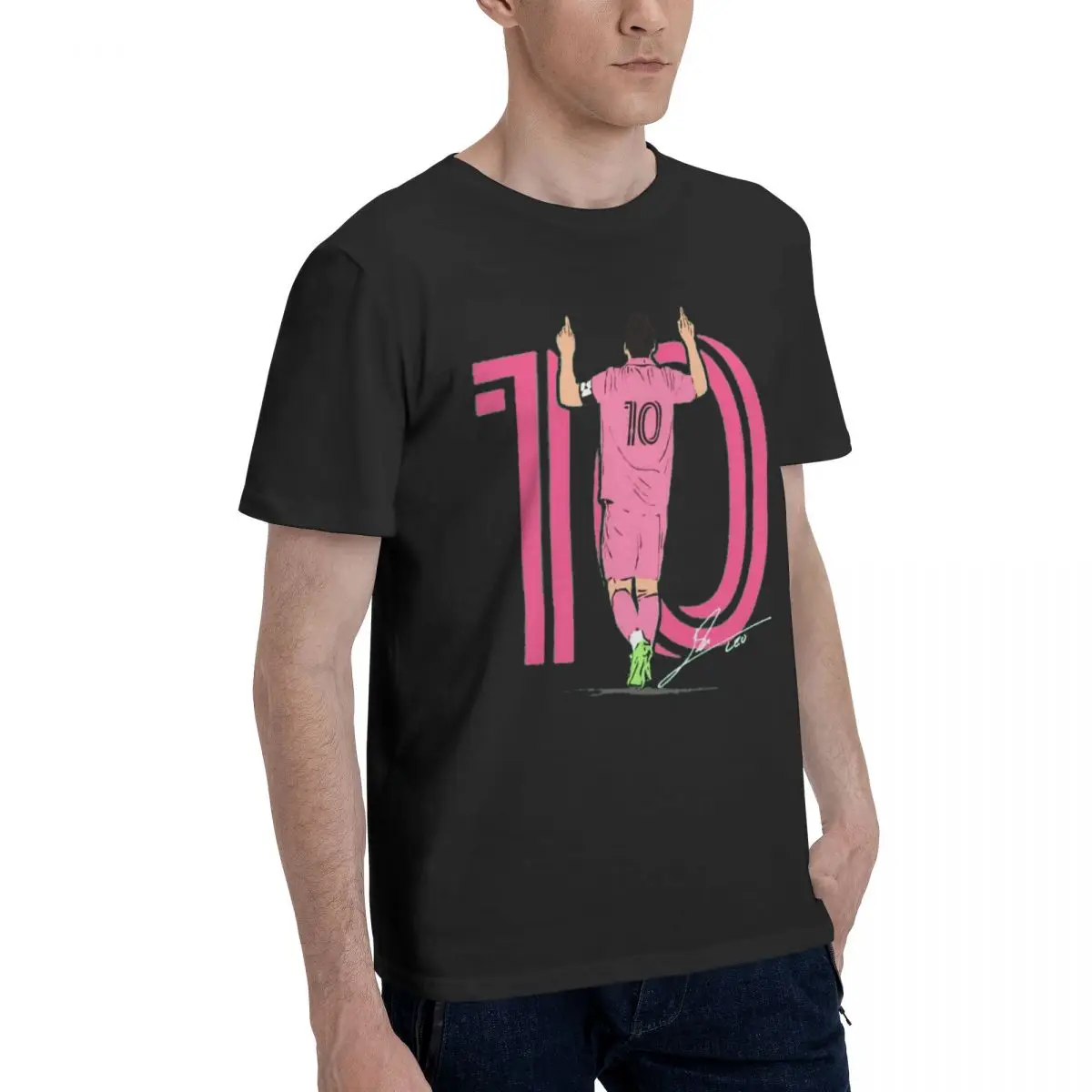 Футболка для фитнеса CELEBRATION EL и Andrﾩs Месси Аргентина № 10 из козы карикатуры 99