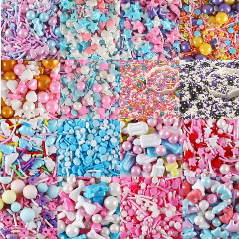 

50g Colorful Edible Sugar Beads Cake Decorating DIY Cake Sprinkles Baking Sweet Wedding Cake Decorating Tool Decor Tools