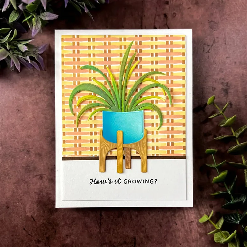 Цветочная рамка, металлические трафареты для вырезания, трафареты для «сделай сам», скрапбукинг, декоративное тиснение, ручная работа, шаблон, рамка для цветочного горшка