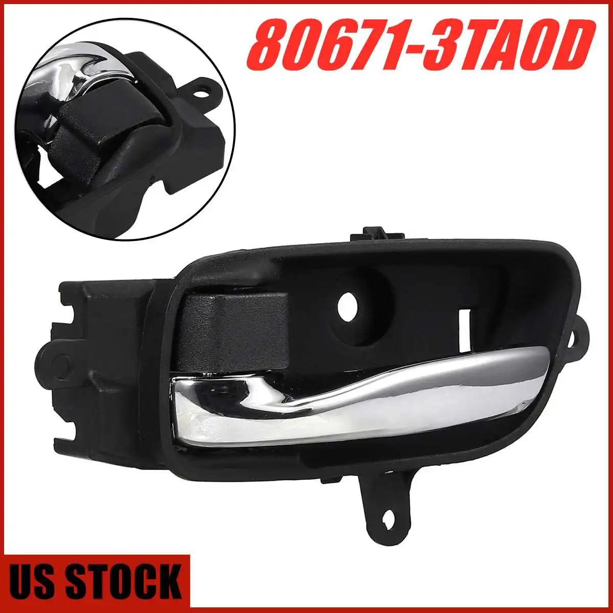 

Внутренняя дверная ручка, передняя или задняя левая сторона для Nissan Altima Pathfinder 2013 -2018 для Titan/Armada 2015 80671-3TA0D