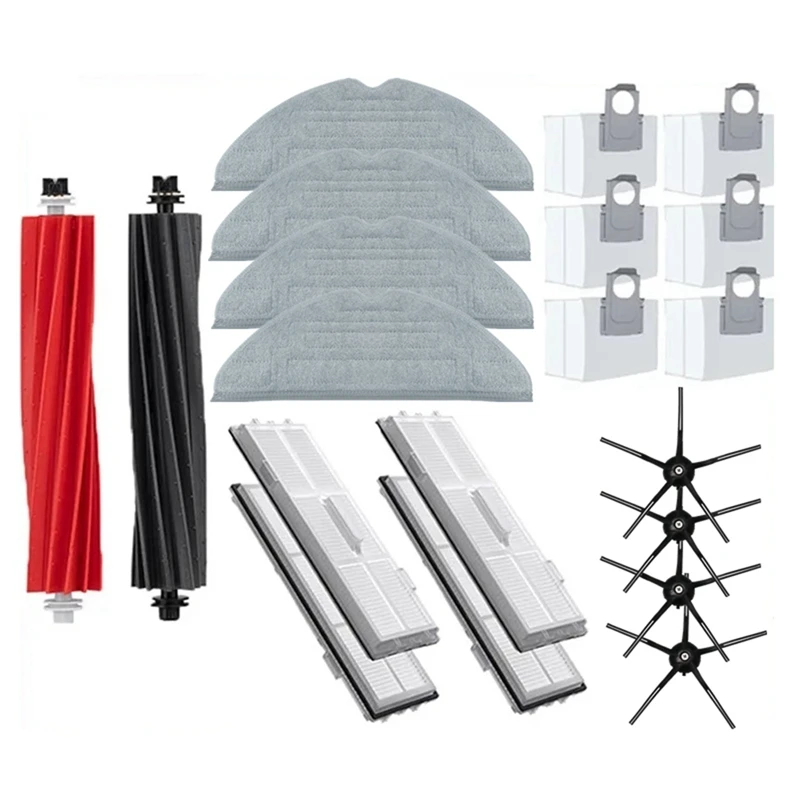 

For Roborock S8 S8 Pro Ultra S8+ Vacuum Cleaner Parts Main Side Brush Mop Cloths HEPA Filters Dust Bags Accessories