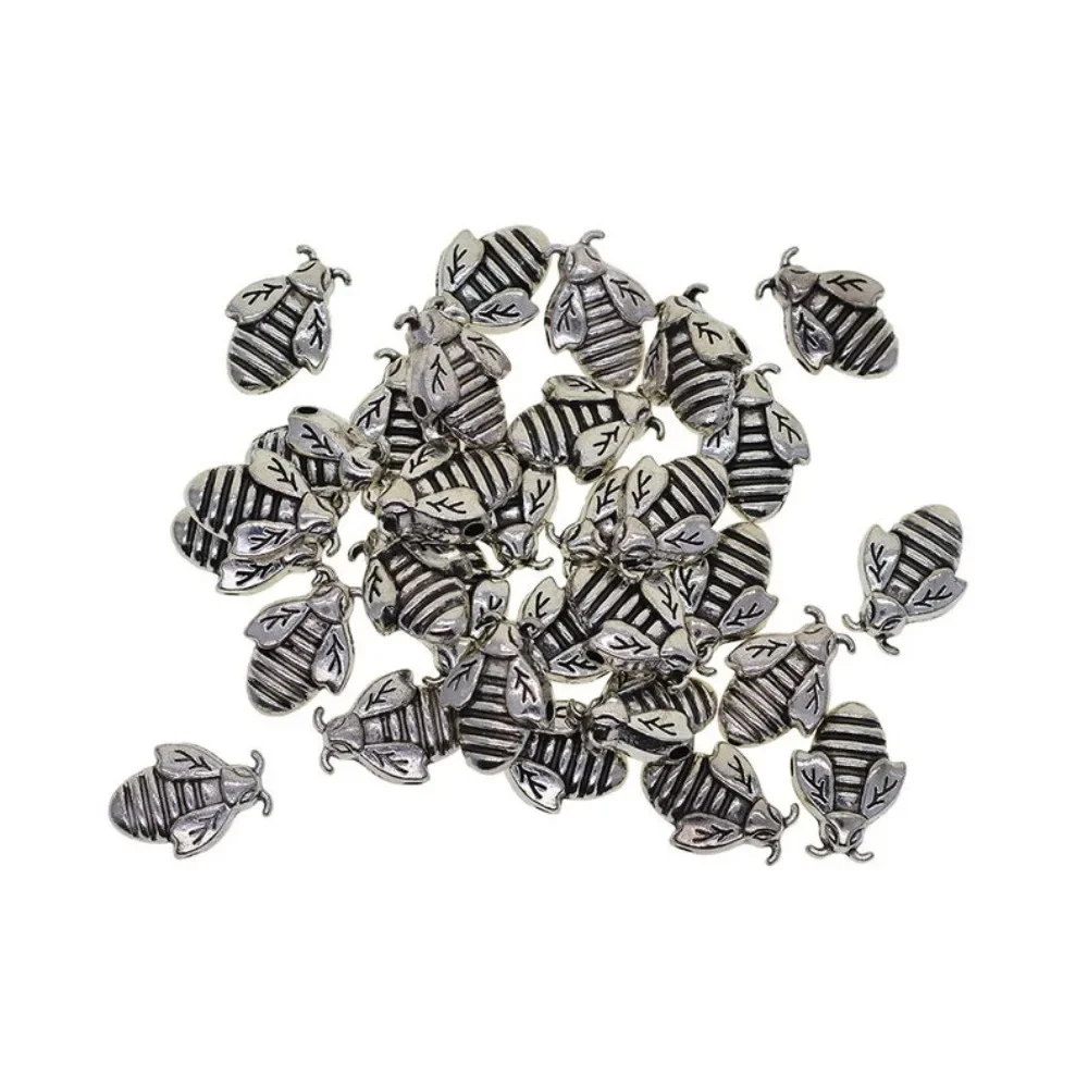 30 шт. тибетское серебро 3D насекомое пчела сплав металлическая прокладка из