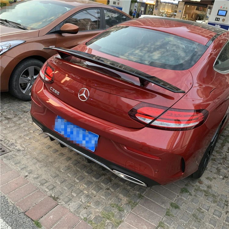 Спойлер для W205 Coupe 2015-2018 спойлер Mercedes-Benz C-class из АБС-пластика цветное заднее крыло