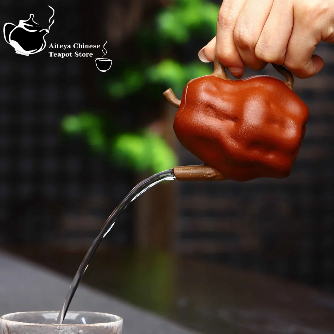 

Chinese teapot Yixing purple clay teapot raw ore jujube mud red dates teapot Kungfu tea set teapot small capacity 100ml