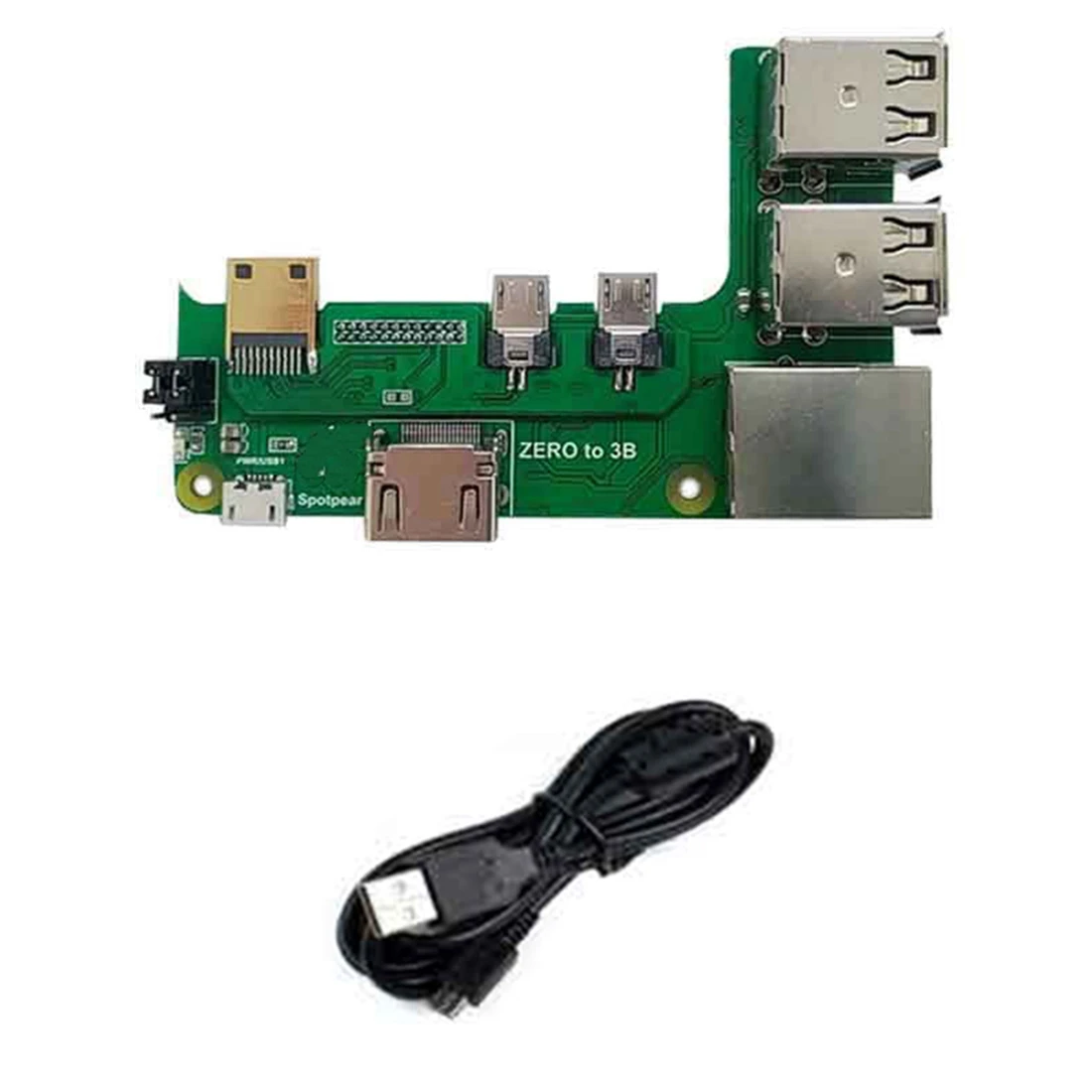 

Переходник интерфейса Zero для Raspberry Pi Zero 2W к 3B, плата расширения Zero Pi3, модель Zero Pi0 usb-хаб RJ45 (3USB)