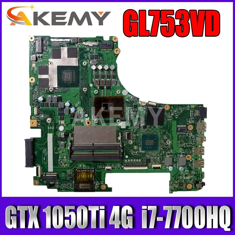 

GL753VD Motherboard Main Board REV: 2.0 w/ GTX 1050Ti 4G GPU + i7-7700HQ 2.8Ghz CPU For Asus ROG GL753V GL753VE GL753VD Laptops