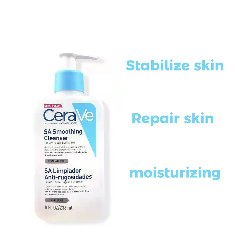 

CeraVe Salicylic Acid Foaming Gel Cleanser Exfoliation Oil Control Smooth Skin Unclog Pore Amino Acid Nonirritating Moisturizing