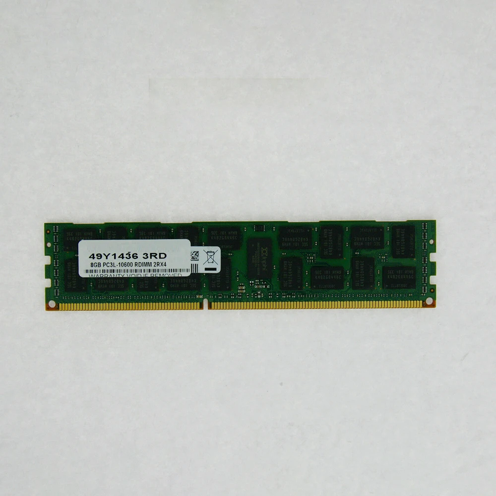Для IBM RAM X3530 X3500 X3650 M3 M4 49Y1436 49Y1446 47J0157 PC3-10600R 8 Гб ECC 2RX4 DDR3 1333, Серверная память высокого качества