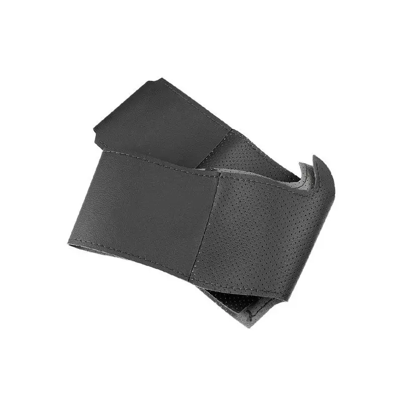 

Оплетка на руль автомобиля для Dacia Renault Duster 2010-2016 Dokker Lodgy 2012-2016 Logan Sandero 2013-2017, кожаная накладка