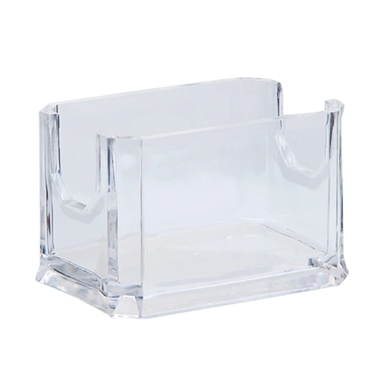

Clear Acrylic Tabletop Tea Bags Sweetener Container Multifunctional Storage Box