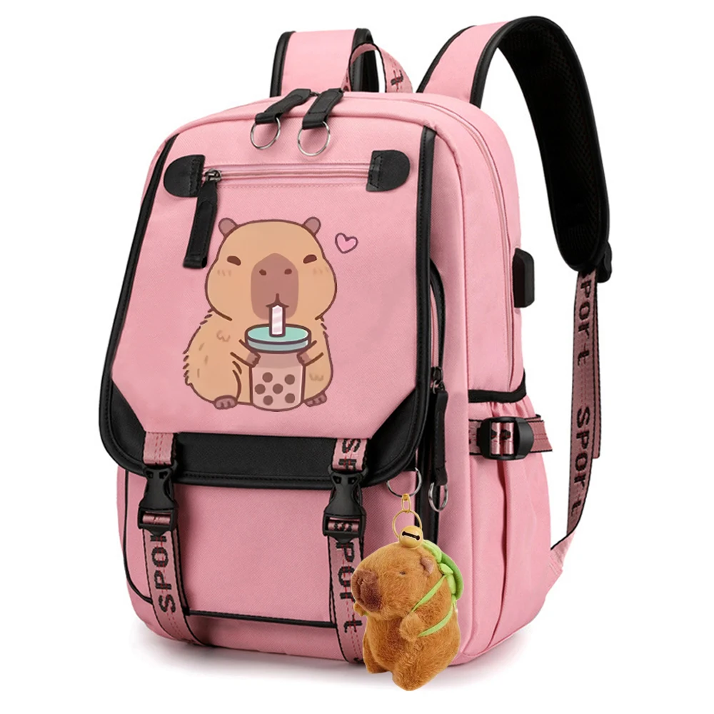 Школьный рюкзак сумка для подростков Kawaii Capybara Bpba чай школьный девочек детский