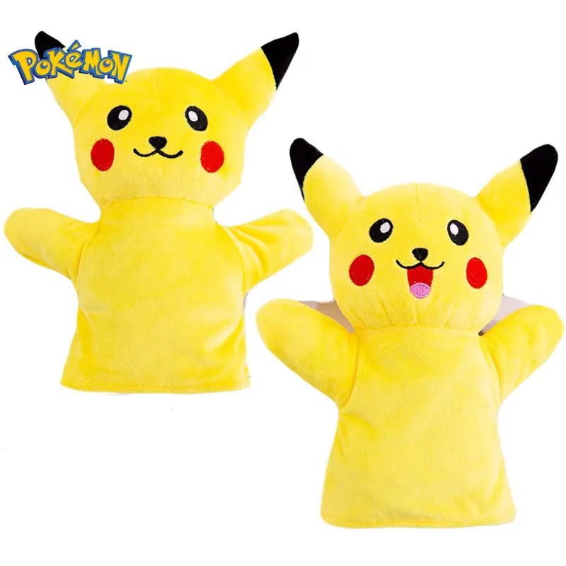 

1PC 25cm Pikachu Hand Puppets Children Plush Toys Anime Stuffed Toys Educational Baby Toys Pokemon Plush Doll Anime Hand Finger