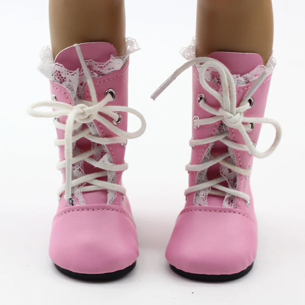 7cm Mini Doll Shoes for 43 cm New Baby Born Dolls Accessories And American Doll Snow Boot 1/3 bjd Winter Baby Shoes images - 6