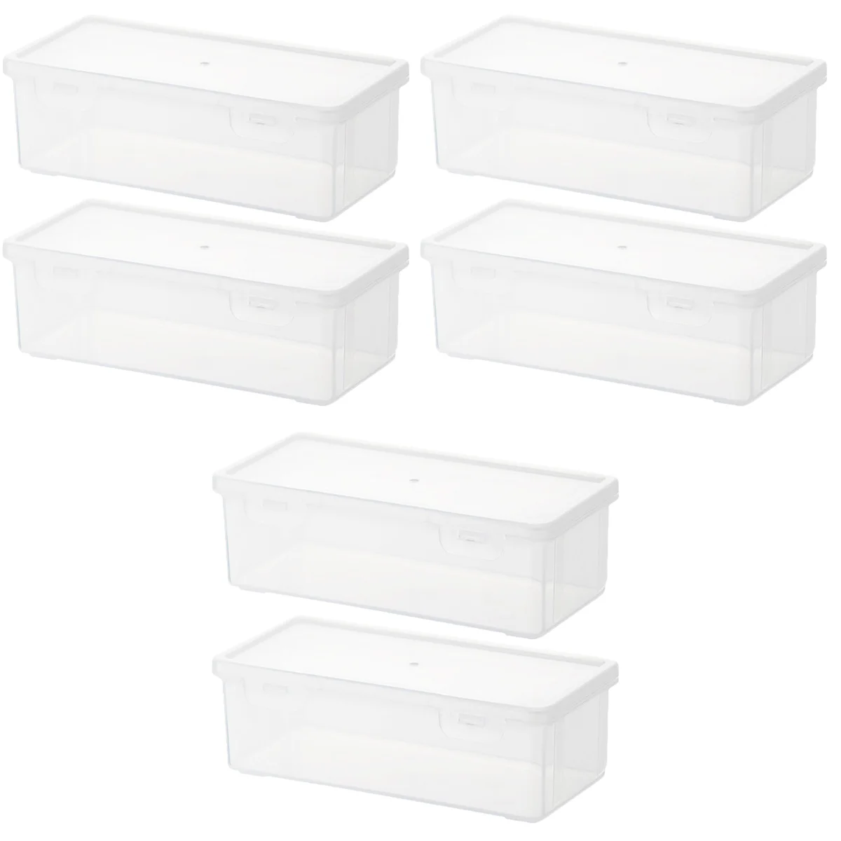 

6 Clear Case Box For Girls Box Clear Box Container for Office