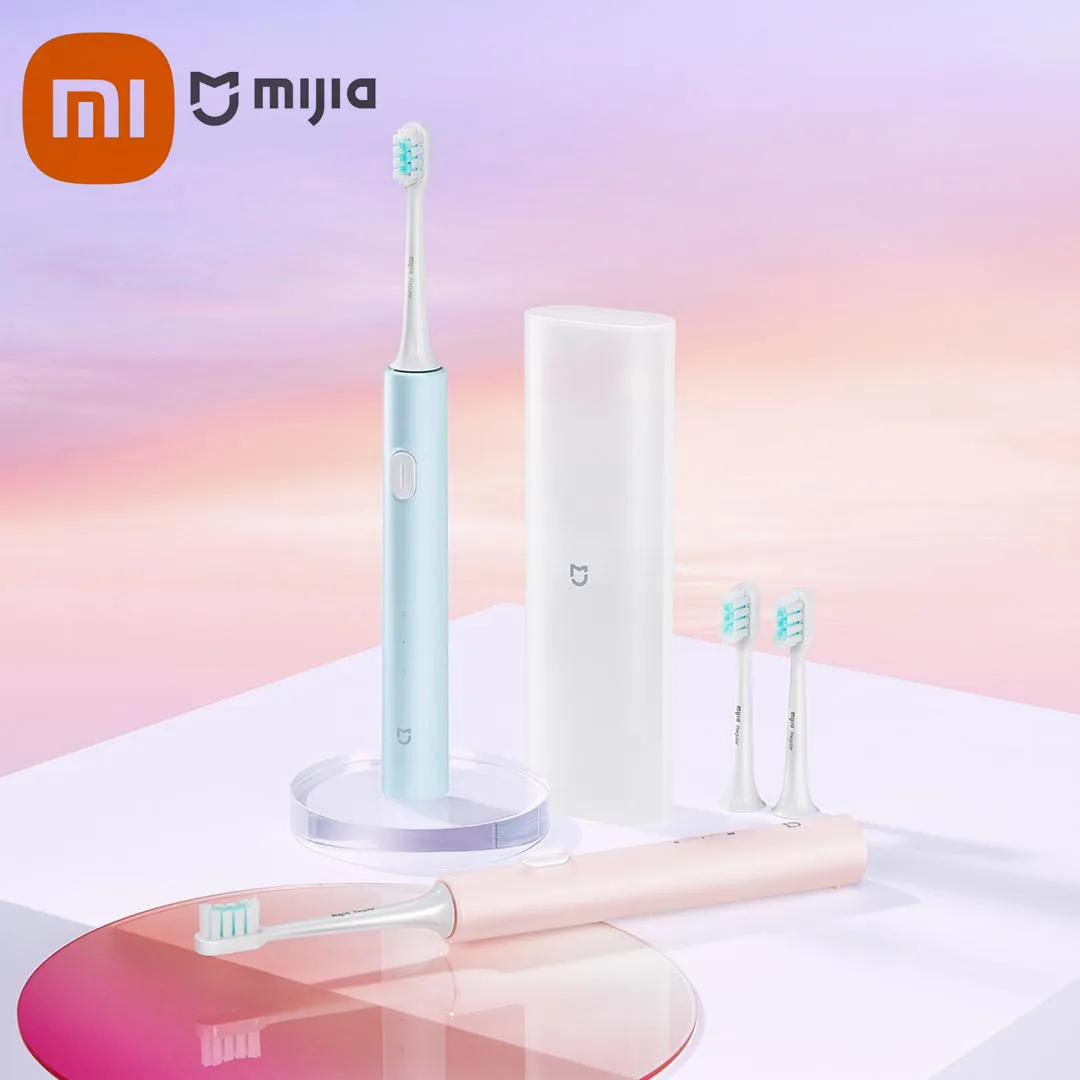 

XIAOMI MIJIA Sonic Electric Toothbrush T200C Portable Whitening Teeth Ultrasonic Cleaner IPX7 Waterproof Mi Electric Toothbrush