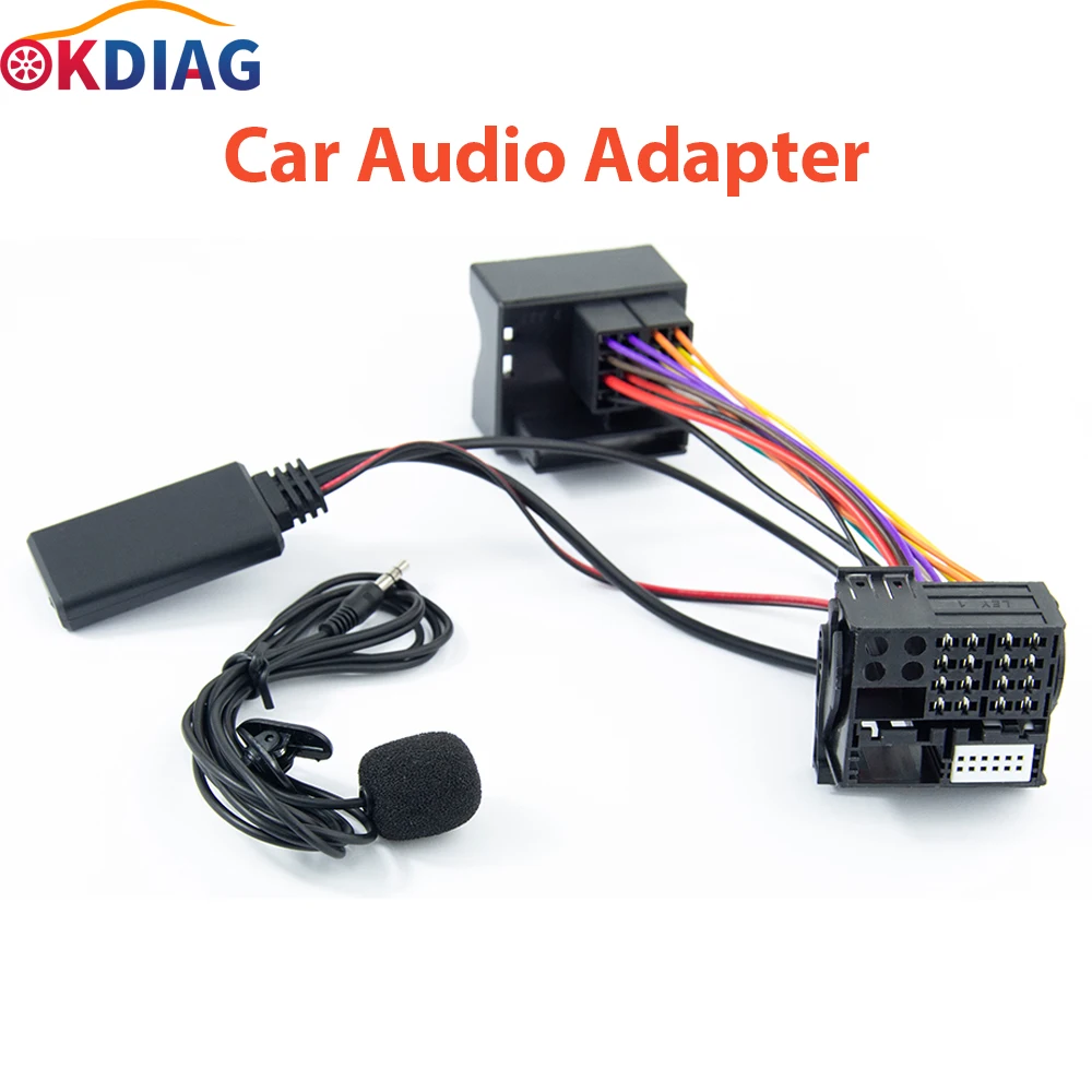 

RCD310 RCD510 RNS510 Car Radio Audio Music Device Bluetooth 5.0 Handsfree Aux Adapter Harness Wire for VW Volkswagen Skoda