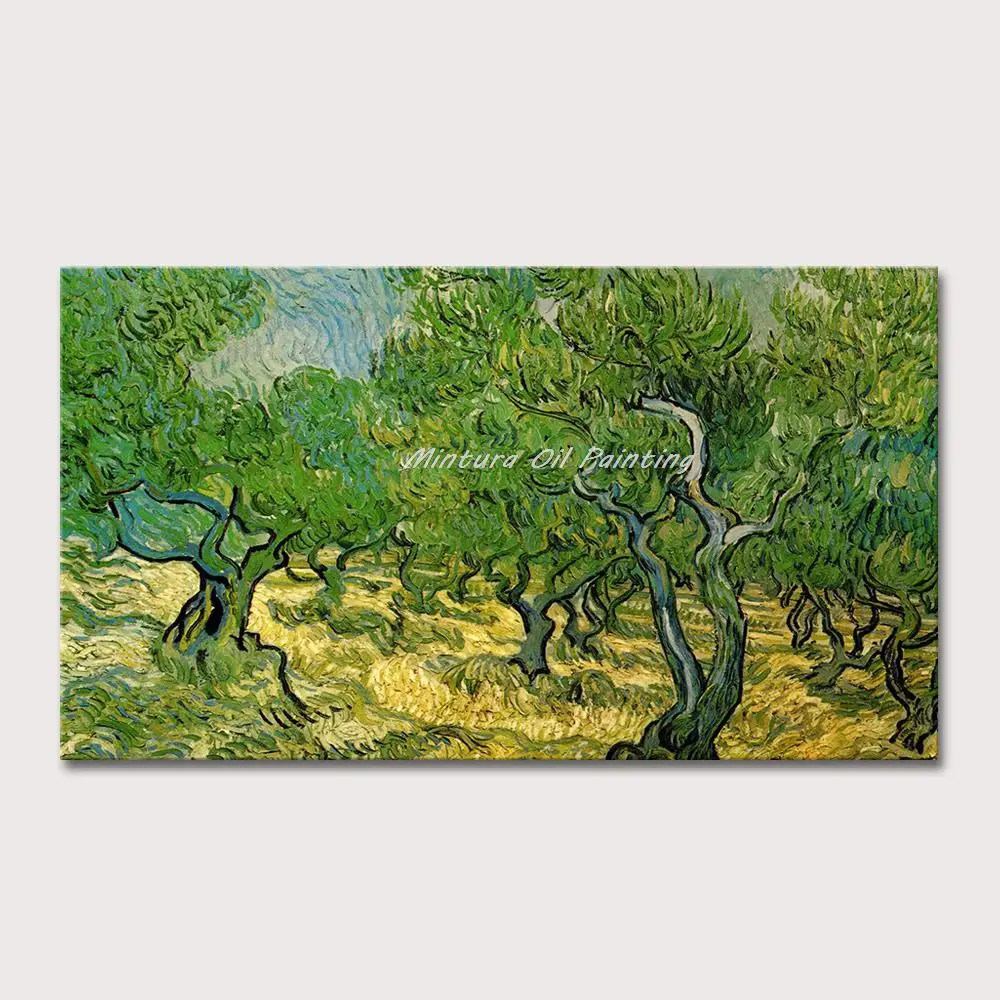 

Olive Tree Of Vincent Van Gogh Hand Made Reproduction Trees Oil Paintings On Canvas Wall Art Pictures For Living Room Home Decor