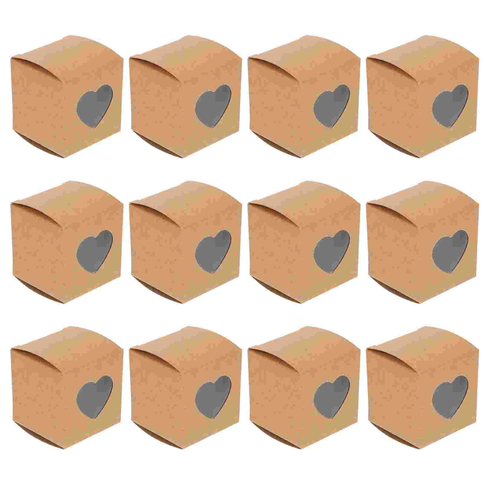 

20 Pcs Packing Box Wedding Candy Cases Gift Bag Storage Containers Paper Kraft Bride