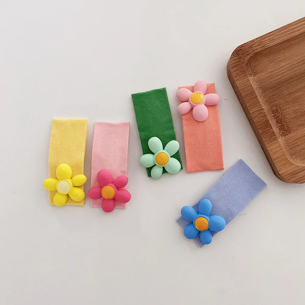 

1Pcs Small Catch Hairpins Flower Cartoon Hair Clips Hair Accessories Girls Candy Color Sweet Cute Hairpin Kids Headwear Gift