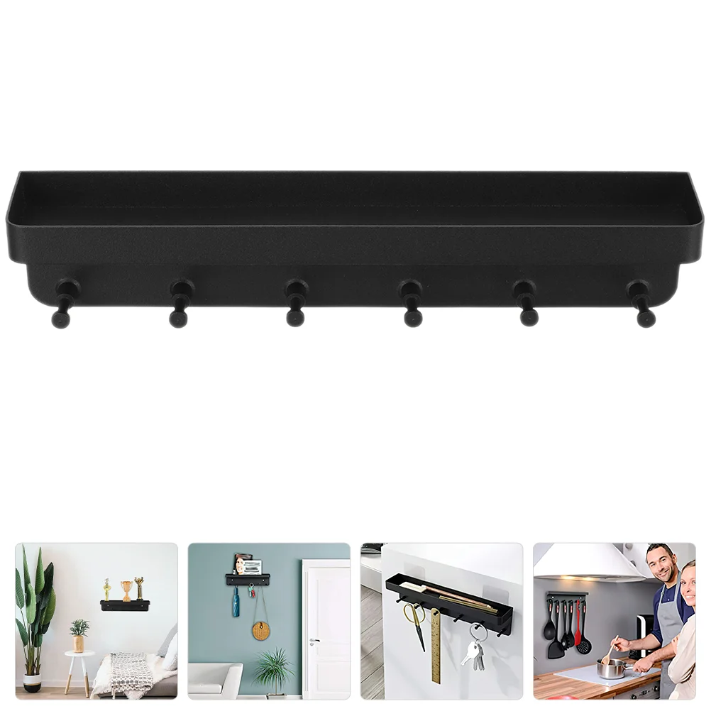 

Key Rack Wall Holder Hook Organizer Mail Metal Hanger Decorative Utensil Hooks Hallway Hat Hanging Storage Rail Entryroom