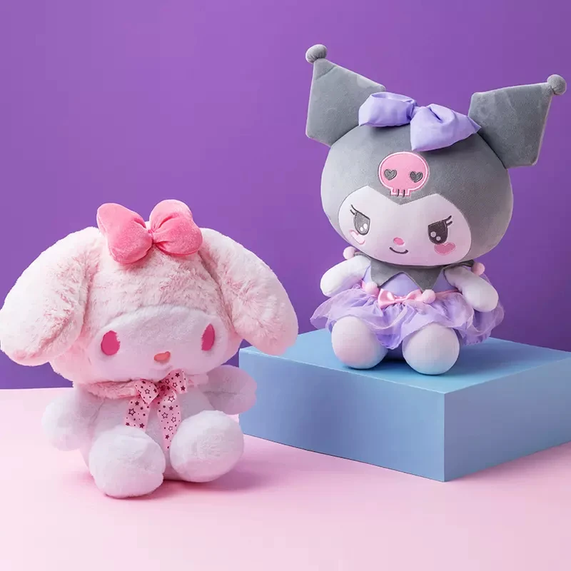 

Miniso Kawaii Sanrio мягкая плюшевая игрушка кукла Kuromi My Melody Подушка милая серия для девочек и мальчиков Декор для комнаты игрушки Детские подарки на день рождения