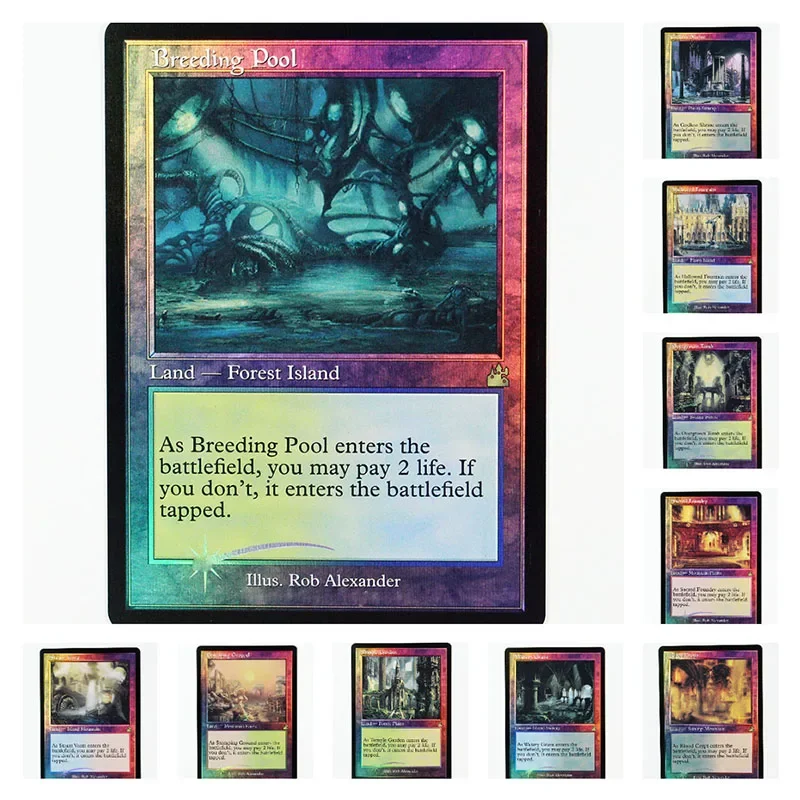 RVR старая рамка Land наборы TCG Волшебные прокси-карты Качество игры Прокси-сборная