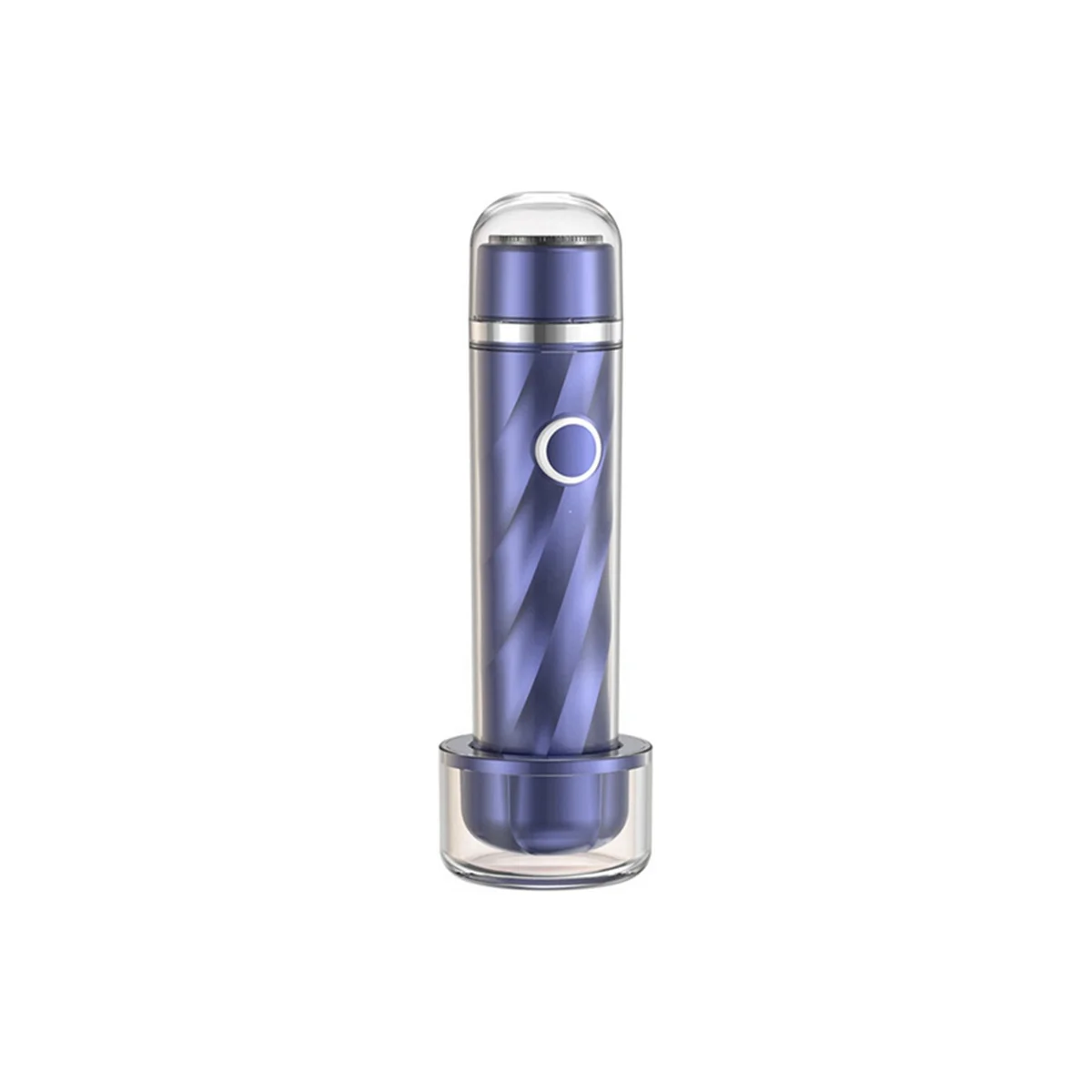 

Transparent 6D Intelligent Floating 9 Blade Shaver Men'S Rechargeable Shaver Electric Head Shaver Face Body Shaver Blue