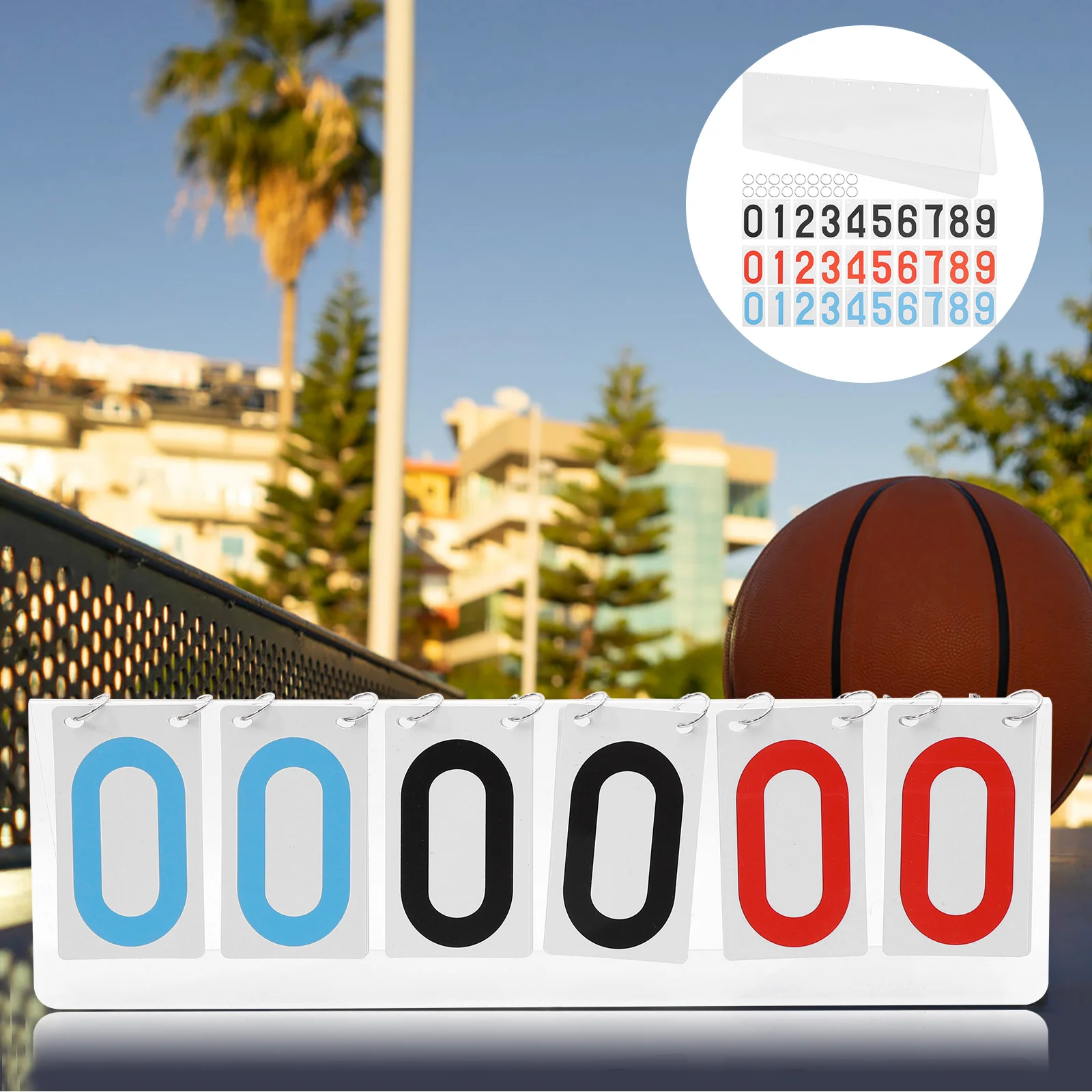 

Scoreboard Score Keeper Flipper Basketball Tabletop Accessories Tennis Net Board Sport Table Dart Steel Plate Competition Fixed