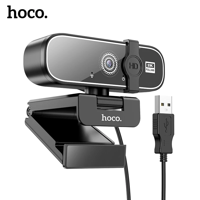 

HOCO 1080P Webcam 2K Full HD For PC Computer Laptop USB Web Cam With Microphone Autofocus WebCamera For Youtube Video Calling