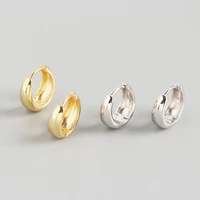 s925 sterling silver ins geometric metal wide faced earrings earrings personalized net red earrings
