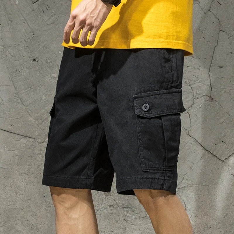 

Workwear Shorts Men's Versatile Japanese Fashion Casual Loose Pants Summer Thin Formal Pants for Men