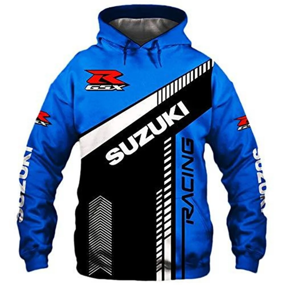 

Sudadera con capucha para hombre y mujer, Jersey deportivo con estampado 3D, chaquetas de motocicleta, tops de moda urbana de Hi