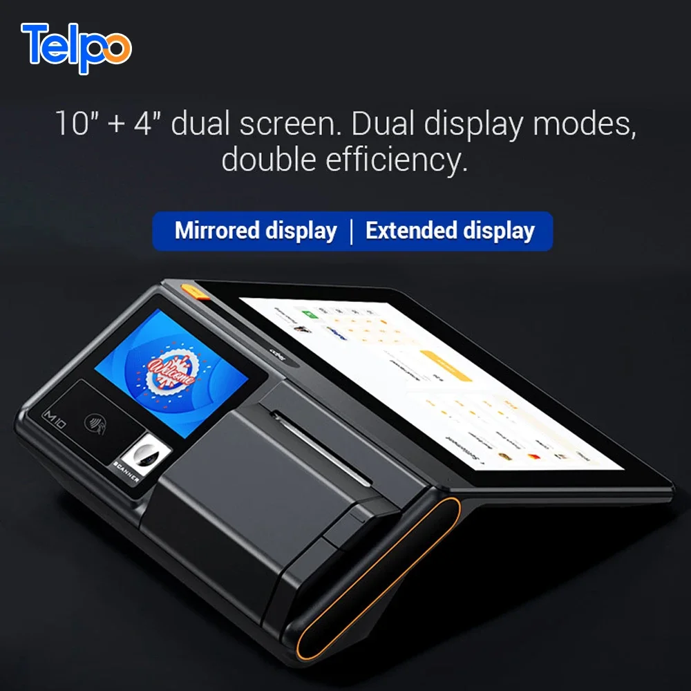 Telpo M10 Restauracja Pulpit Till Point Of Sale Payment Hardware Android POS-машина