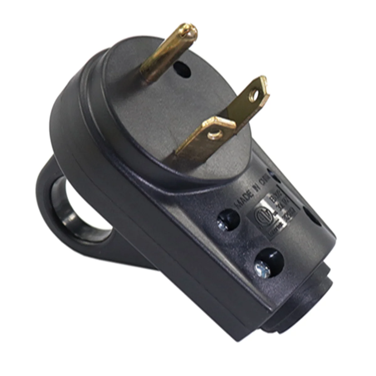 

1 PC Male Replacement Plug Ergonomic Hand Grip 30A 125V Practical Electrical Plug Adapter with Handle US Style RV Plug