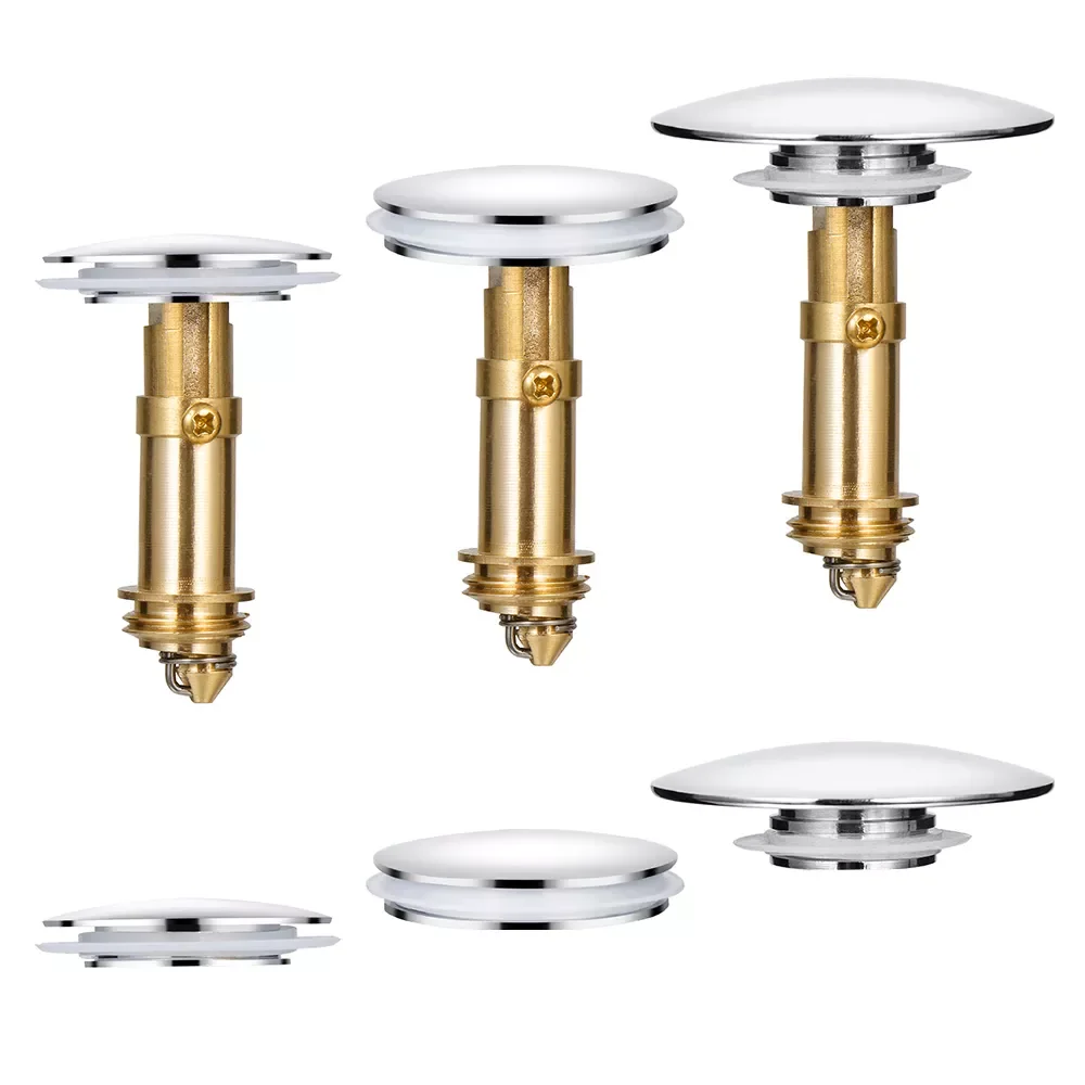 

Universal Explosion-proof Wash Drain Filter Pop Up Basin Bounce Core Sink Drain Plug Bathroom Lavatory Kitchen Bathtub Tool