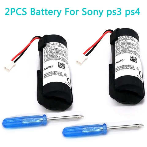 Литиевая аккумуляторная батарея для контроллера Sony PS3 Move PS4 PlayStation Move Motion, 2 шт.