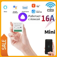 aubess tuya wifi smart switch 16a for alexa echo google smart home mini diy breaker module timer smart life app 12 way
