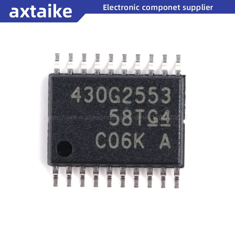 

MSP430G2553IPW20 MSP430G2553IPW20R MSP430G2553 430G2553 TSSOP-20 16bit Microcontrollers MCU Mixed Signal SMD IC