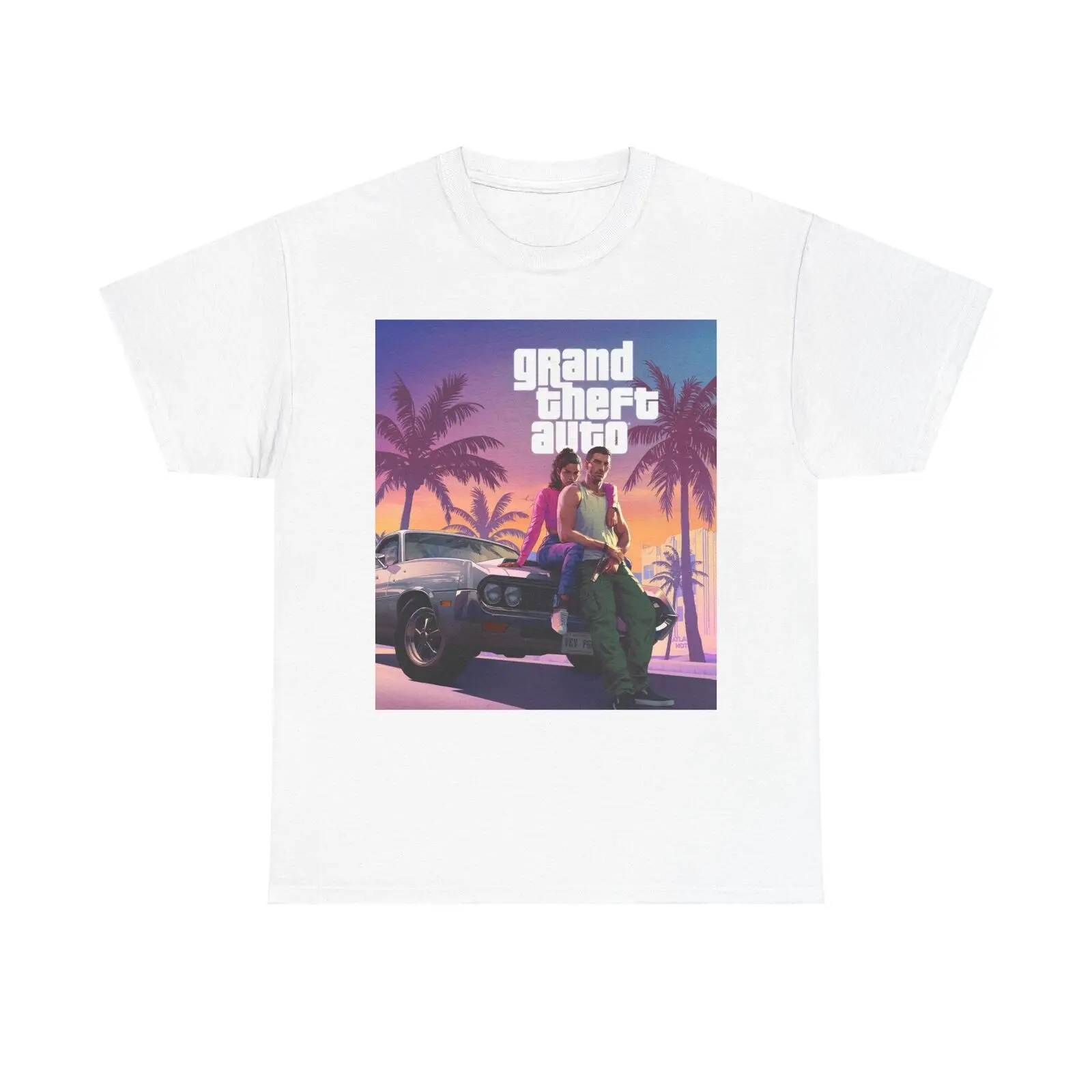 GTA 6 Unisex Tshirt Video Game Tee Grand Theft Auto Shirt Gamer Gift Gaming