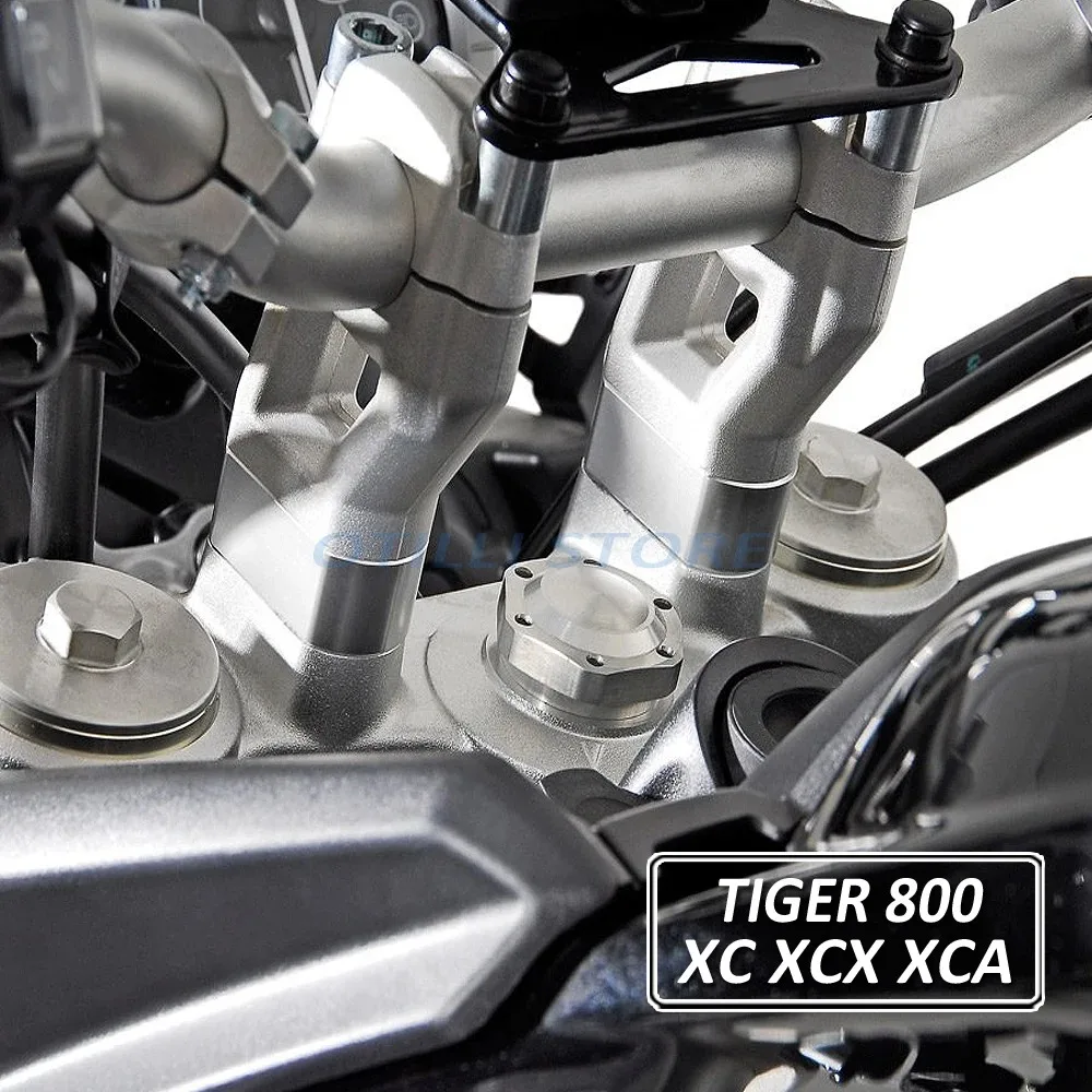 Фото Подставки для руля с ЧПУ для Tiger 800 XC Tiger 800 XCX TIGER 800 XCA, аксессуары для мотоциклов, регулируемый кронштейн для подъема №2